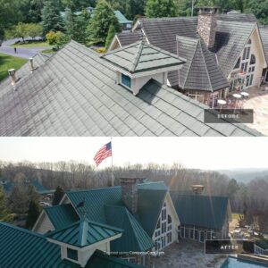 New Green MEtal Roof