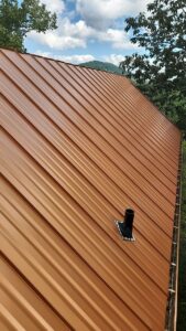 Copper roofing metal